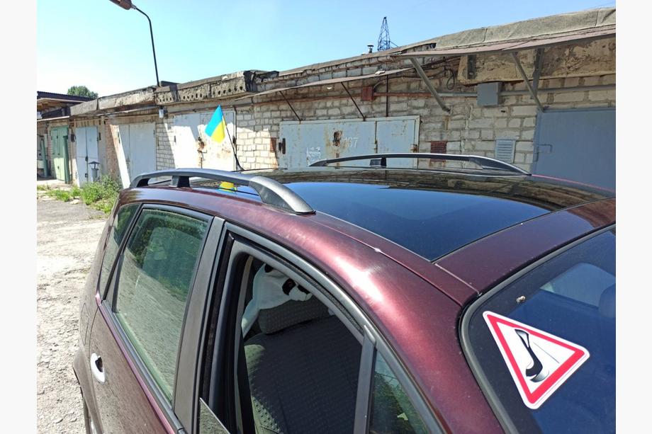 Renault Scenic/Grand 2003-2009 Dachreling Schwarz (2 Stk) Langer Radstand (Grande) Image