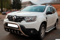 Renault Duster 2018-2024 Frontbügel mit Schriftzug WT004 (Edelstahl) Foto 2