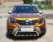 Dacia Duster 2018-2024 Frontbügel ohne Schriftzug WT003 (Edelstahl) Foto 8