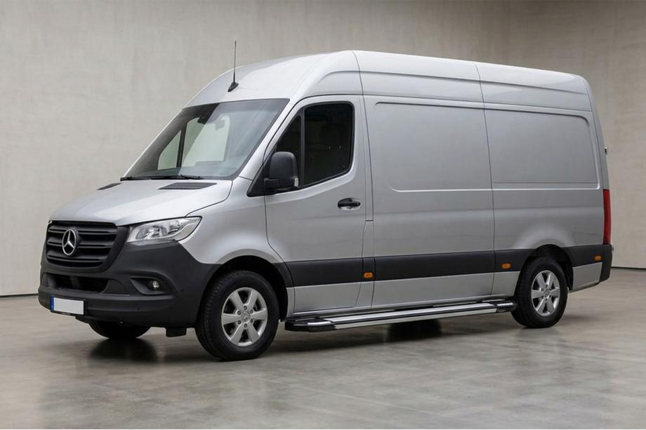Mercedes Sprinter W907/W910 2018- Trittbretter Rainbow (2 Stk., Aluminium) Lang/ExtraLang Image