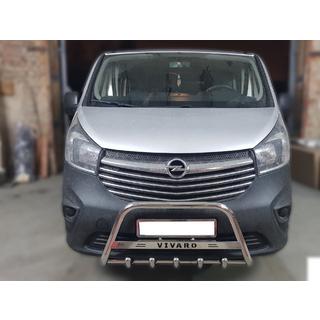 Frontbügel WT003-4 (Edelstahl) Opel Vivaro 2015-2019 Foto 1