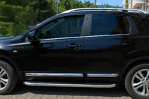 Nissan Qashqai 2007-2010 Türleisten OmsaLine (4 Stk, Edelstahl) Foto 1