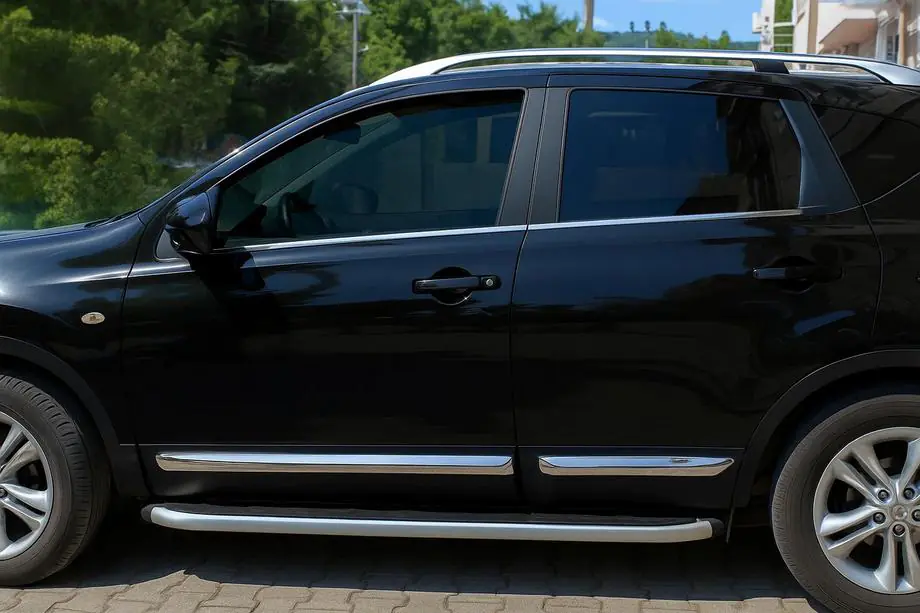 Nissan Qashqai 2007-2010 Türleisten OmsaLine (4 Stk, Edelstahl) Image