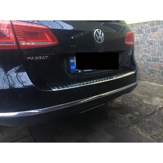Heckstoßstangenschutz OmsaLine Glanz (SW, Edelstahl) Volkswagen Passat B7 2012-2015 Foto 2