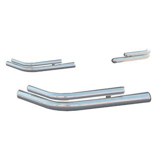 Hintere doppelte Eckschutzrohre AK003-double (2 Stk., Edelstahl) Nissan Pathfinder R51 2005-2014