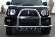 Suzuki Jimny 1998-2018 Frontschutzbügel QT007-Exclusive (mit Schriftzug, Edelstahl) Foto 5