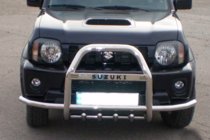 Suzuki Jimny 1998-2018 Frontschutzbügel QT007-Exclusive (mit Schriftzug, Edelstahl) Foto 1