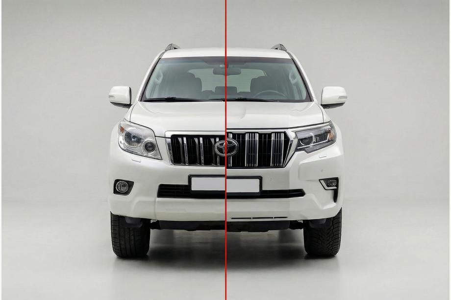 Toyota Land Cruiser Prado 150 2009-2023 Facelift-Umrüstkit 2009-2016 auf 2017- (mit Full LED Scheinwerfern) Foto 1