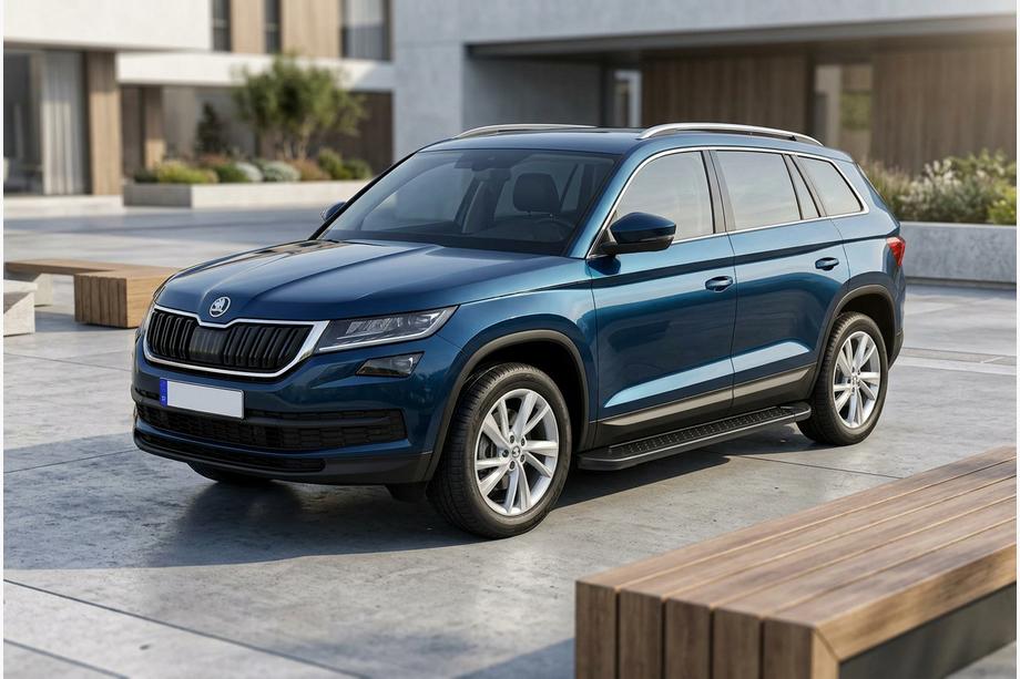 Skoda Kodiaq 2016-2023 Trittbretter Allmond Black (2 Stk., Aluminium) Foto 1