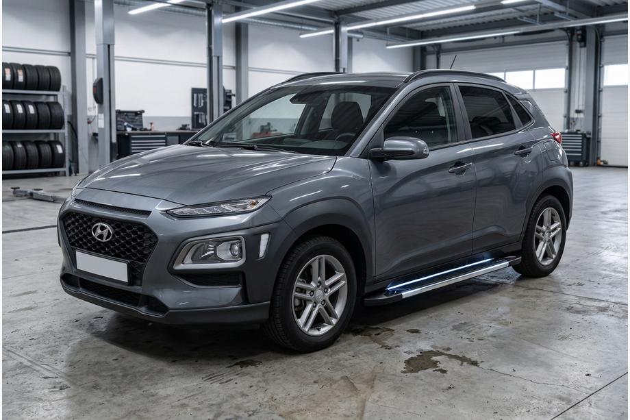 Hyundai Kona 2017-2023 Seitenschweller RedLine V1 (2 Stk., Aluminium) Foto 1
