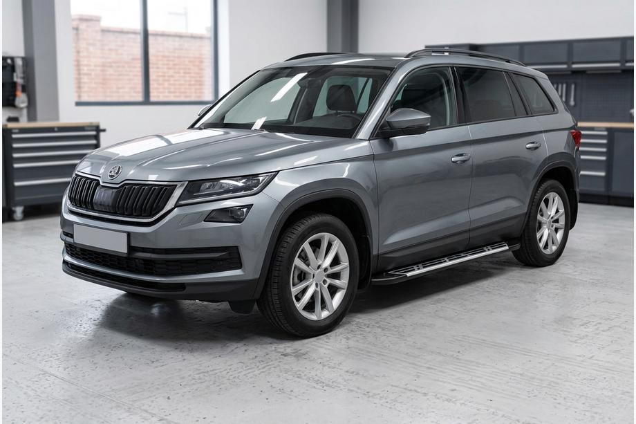Skoda Kodiaq 2016-2023 Seitenschweller Sunrise (2 Stk., Aluminium) Foto 1