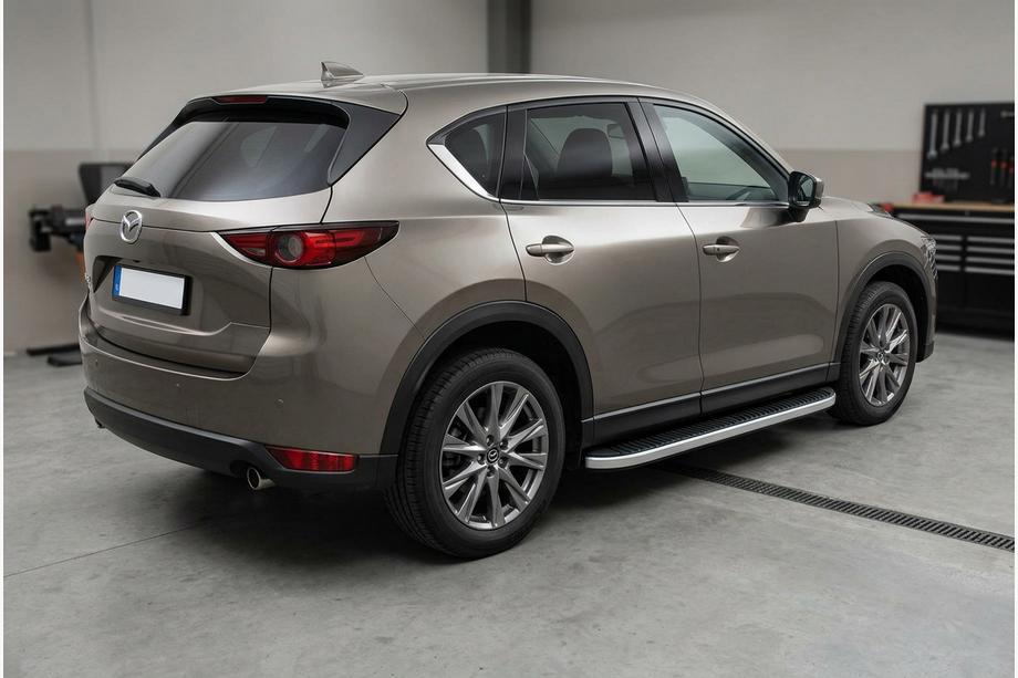 Mazda CX-5 2017–2025 Seitenschweller Tayga Grey (2 Stk., Aluminium) Foto 1