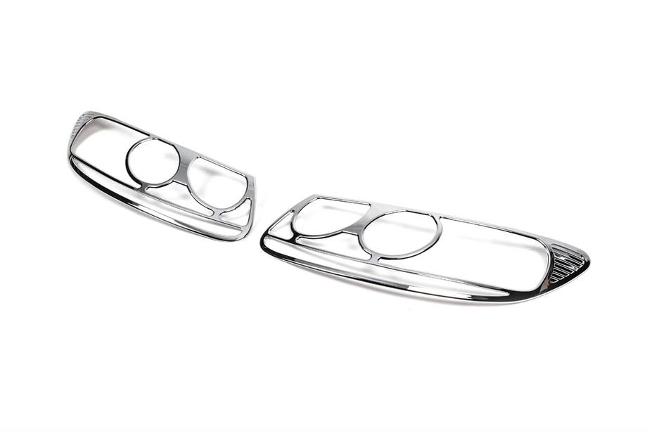 Hyundai Santa Fe 2 2006-2012 Scheinwerfer Abdeckungen Chrom (2006-2010, 2 Stk., Kunststoff) Foto 2
