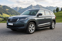 Skoda Kodiaq 2016-2023 Seitenschweller Bosphore Grey (2 Stk., Aluminium) Foto 1