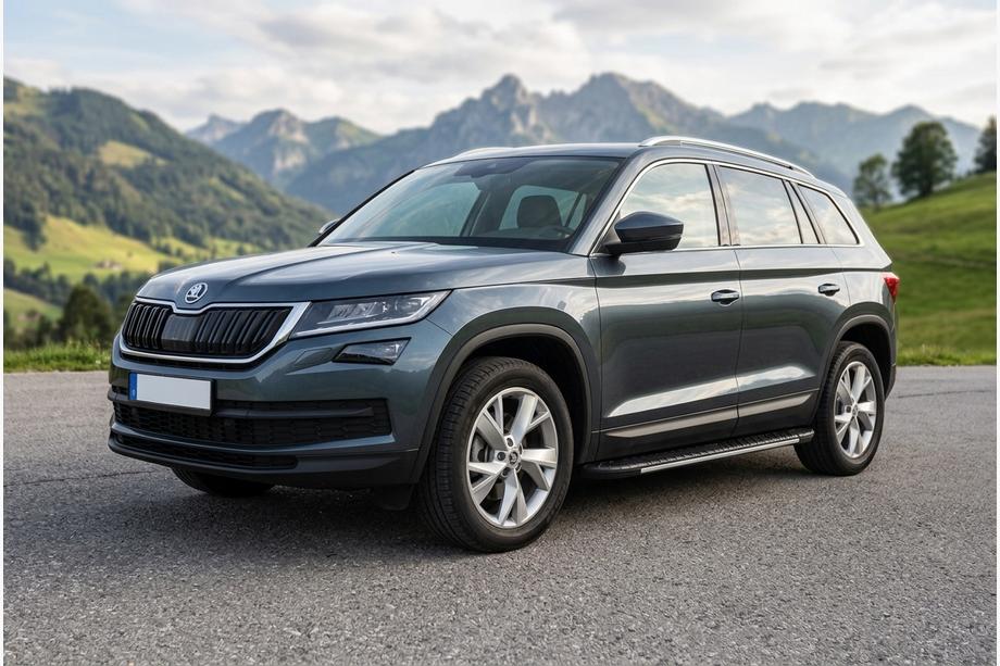 Skoda Kodiaq 2016-2023 Seitenschweller Bosphore Grey (2 Stk., Aluminium) Image