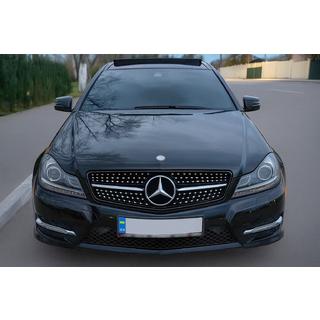 Frontgrill Diamond Black Mercedes C-class W204 2007-2015 Foto 1