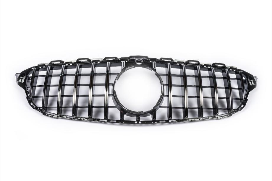Mercedes C-class W205 2014-2021 Frontgrill Panamericana GT (für Avantgarde/AMG-Line/C43 AMG) 2014-2018, ohne Kamera Foto 3