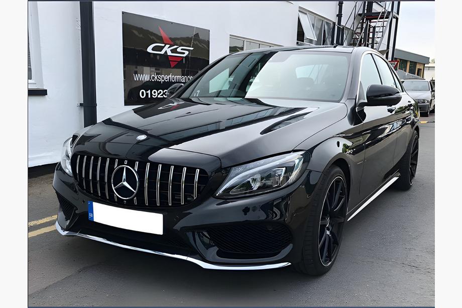 Mercedes C-class W205 2014-2021 Frontgrill Panamericana GT (für Avantgarde/AMG-Line/C43 AMG) 2014-2018, ohne Kamera Foto 8