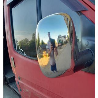 Spiegelabdeckungen (2 Stk, Edelstahl) Ford Transit 1991-2000 Foto 4