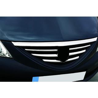 Chrom Kühlergrill Abdeckungen (Edelstahl) Dacia Logan I 2005-2008 Foto 3