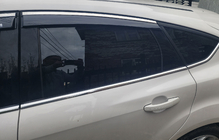 Ford Focus III 2011-2017 Windabweiser mit Chromleiste Niken (SD/HB, 4 Stk) Foto 5