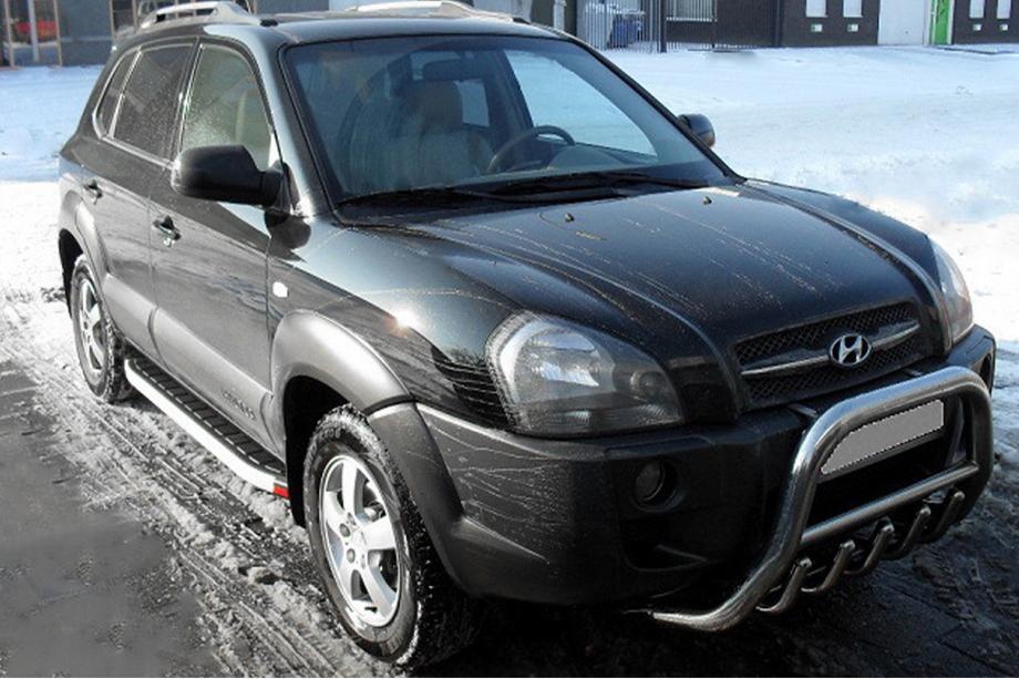 Hyundai Tucson JM 2004- Seitenschweller Fullmond (2 Stk, Alu) Foto 1