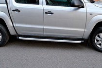Volkswagen Amarok 2010-2022 Seitenstufen Fullmond Grey (2 Stk, Alu) Foto 1