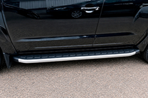 Volkswagen Amarok 2010-2022 Seitenstufen Fullmond Grey (2 Stk, Alu) Foto 2
