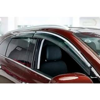 Windabweiser mit Chromleisten (4 Stk, HIC) Audi Q7 2015–2026 Foto 4