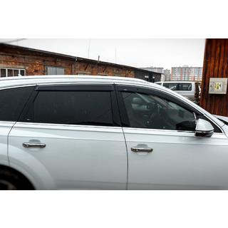 Windabweiser mit Chromleisten (4 Stk, HIC) Audi Q7 2015–2026 Foto 2
