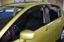 Nissan Tiida 2004-2011 Windabweiser SD (4 Stk, HIC) Foto 2