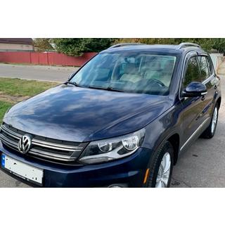 Windabweiser mit Chromleisten (4 Stk, HIC) Volkswagen Tiguan 2007-2016 Foto 1