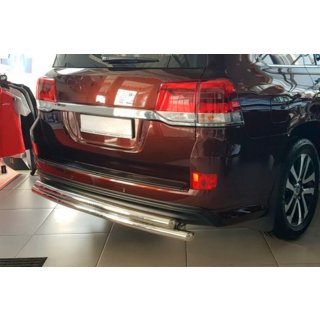 Heckschutz AK002-double (2 Stk., Edelstahl) Toyota Land Cruiser 200 2007-2021 Foto 3