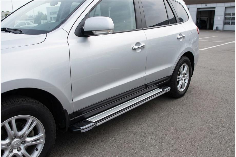 Hyundai Santa Fe 2 2006-2012 Trittbretter Rainbow (2 Stk., Alu) Image