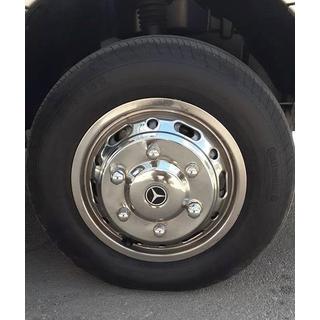 Edelstahl Radkappen Exklusiv V1 (2-teilige, 4 Stk) Mercedes Sprinter W906 2006–2018 Foto 3