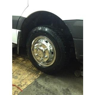 Edelstahl Radkappen Exklusiv V1 (2-teilige, 4 Stk) Mercedes Sprinter W906 2006–2018 Foto 2