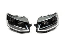 Volkswagen T6 2015-2024 Vorder-Scheinwerfer mit LED-Tagfahrlicht Schwarz (2015-2019, 2 Stk.) Foto 3