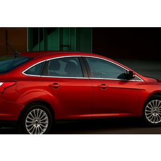 Komplett Fensterrahmen Edelstahl für Sedan (12-tlg) Ford Focus III 2011-2017 Foto 1