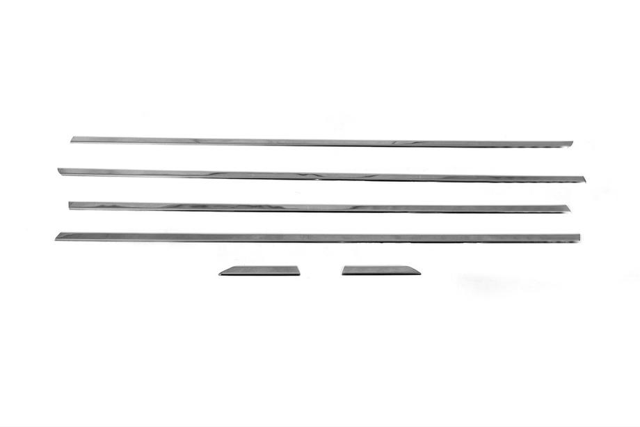 Volkswagen Jetta 2011-2018 Fensterleisten unten Edelstahl (6 Stk) OmsaLine - Italienischer Edelstahl Foto 8