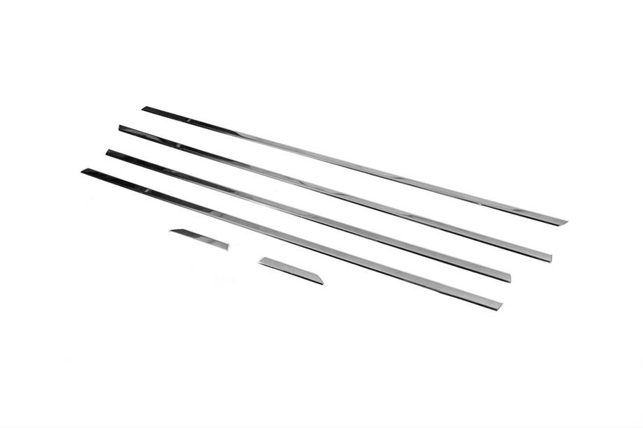Volkswagen Jetta 2011-2018 Fensterleisten unten Edelstahl (6 Stk) OmsaLine - Italienischer Edelstahl Foto 9