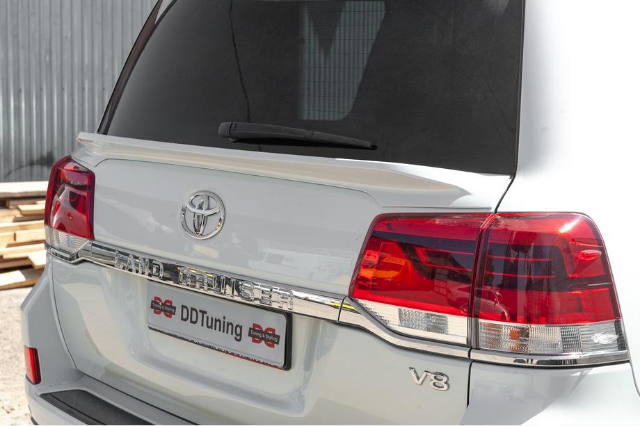 Toyota Land Cruiser 200 2007-2021 WALD Heckspoiler (unten, 2016-2021) Schwarz Foto 21