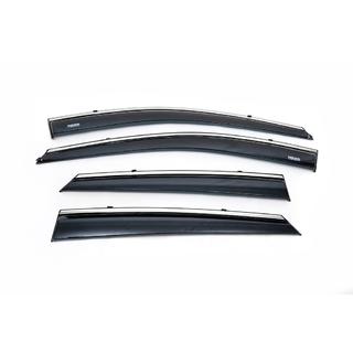 Windabweiser mit Chromleiste (4 Stk, Niken) Hyundai IX-35 2010-2015 Foto 2