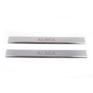 Einstiegsleisten Edelstahl Carmos (2 Stk) Fiat Albea 2002-2012 Foto 2
