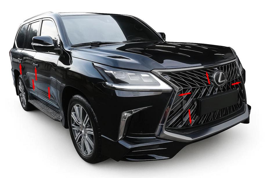 Lexus LX570/450d 2008-2022 BlackEdition Bodykit (für TRD 2016+) Foto 1