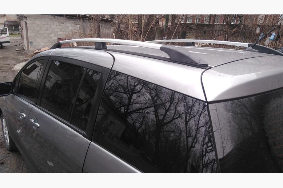 Mazda 5 2010-2018 Alu-Dachreling (Chrom) Kunststoff-Füße Foto 3