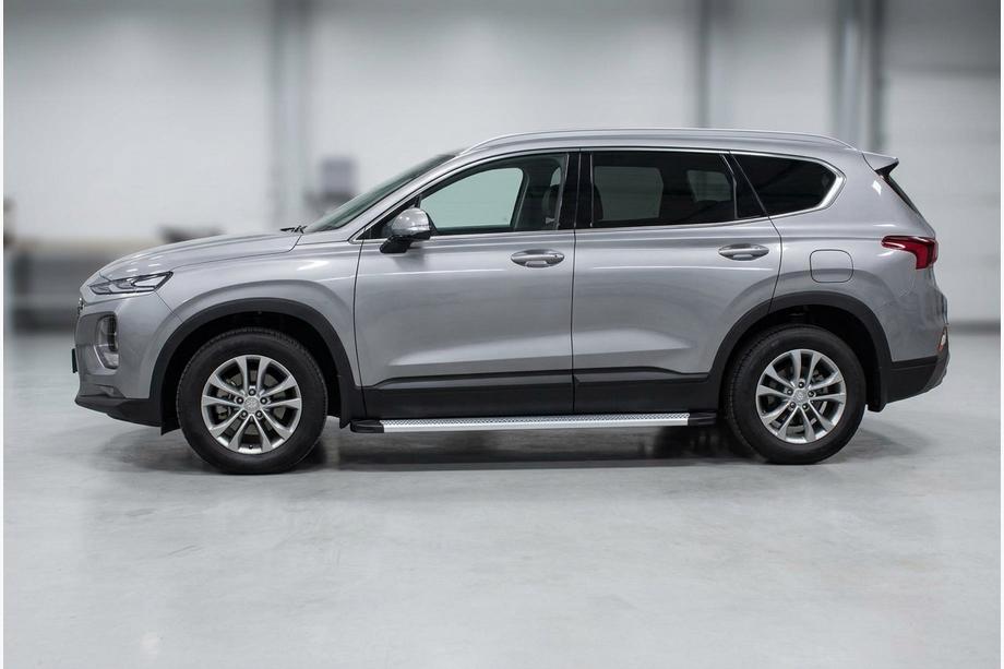 Hyundai Santa Fe 4 2018-2023 Seitenschweller Maya V2 (2 Stk., Aluminium) Image