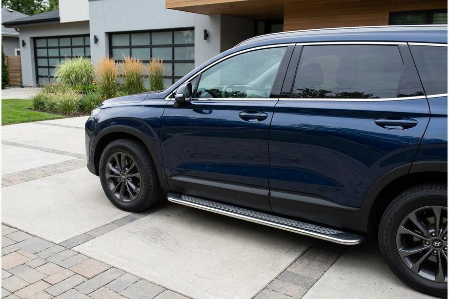 Hyundai Santa Fe 4 2018-2023 Seitenschweller Maydos V2 (2 Stk., Aluminium & Edelstahl) Foto 1