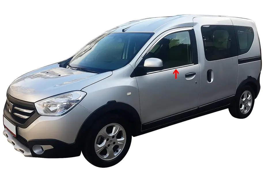 Renault Dokker 2013-2022 Fensterzierleisten (2 Stk., Edelstahl) Image