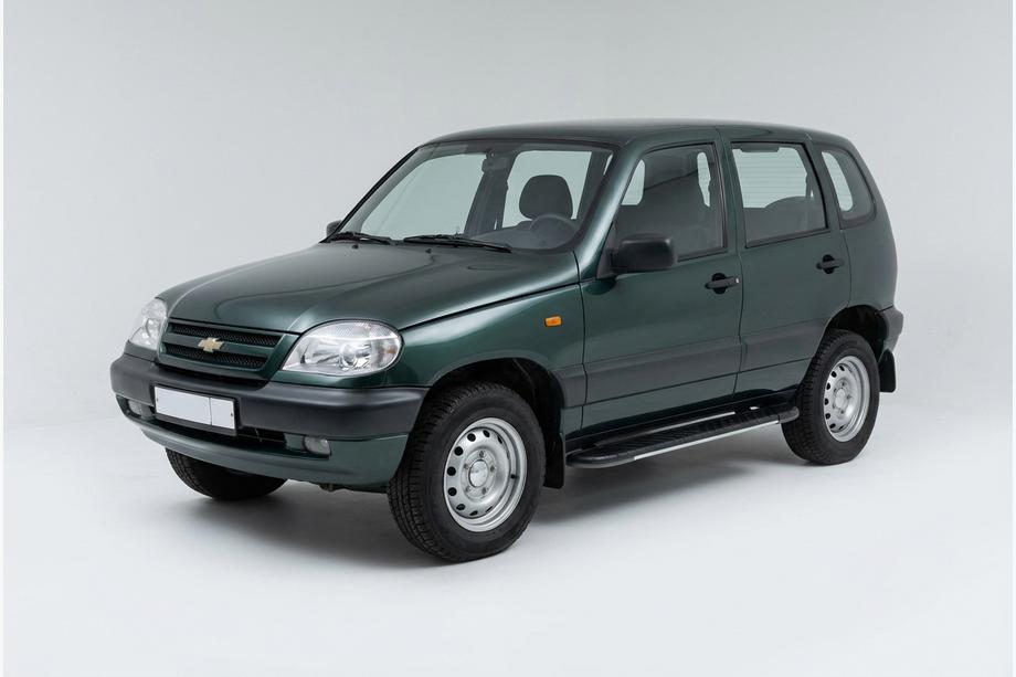 Chevrolet Niva 1998-2020 Seitenschweller Bosphore Grey (2 Stk., Aluminium) Image