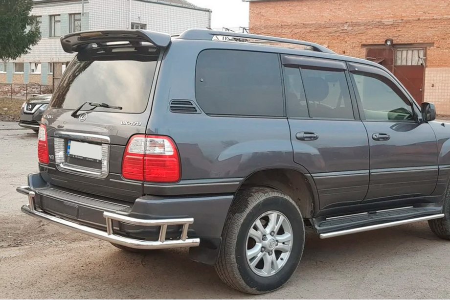Lexus LX470 1998-2007 Heckschutz AK009-15 (Edelstahl) Foto 3